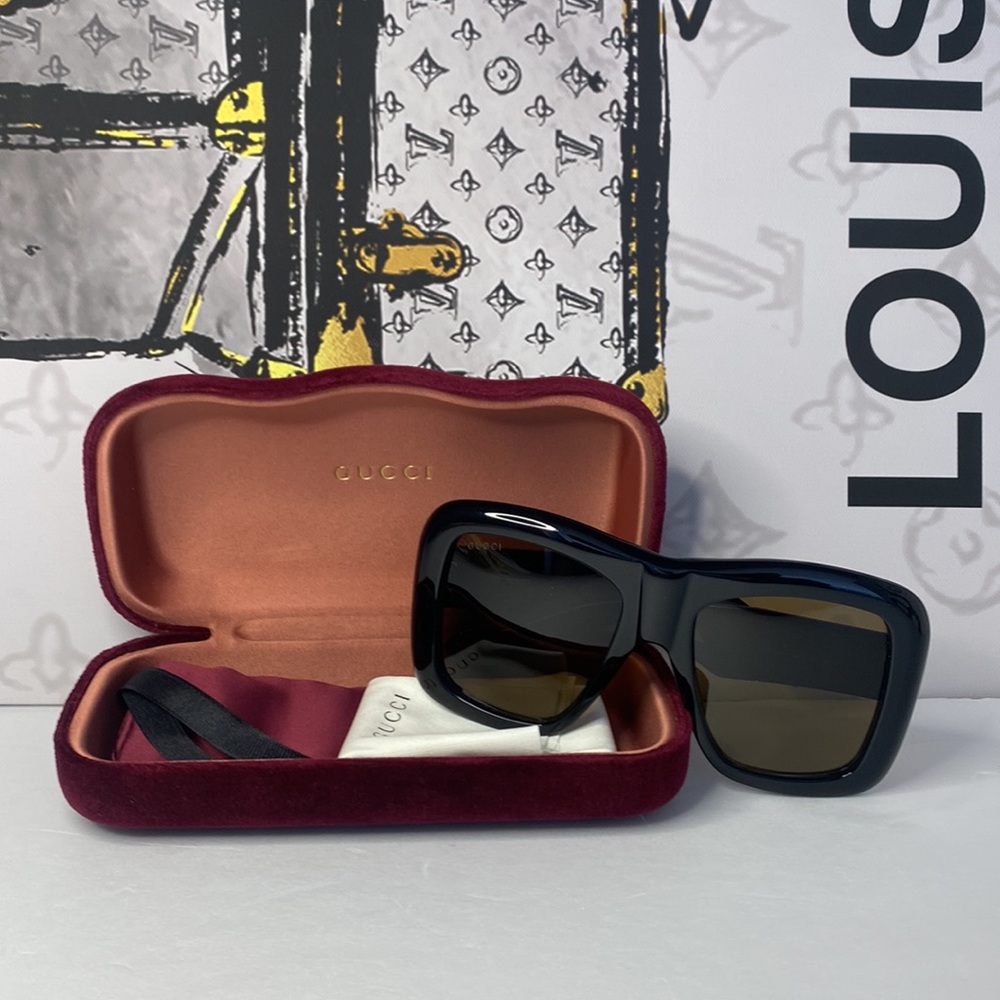 New🔥🔥Gucci Women's Fashion GG0498S GG/0498/S Square Sunglasses - Picture 10 of 12